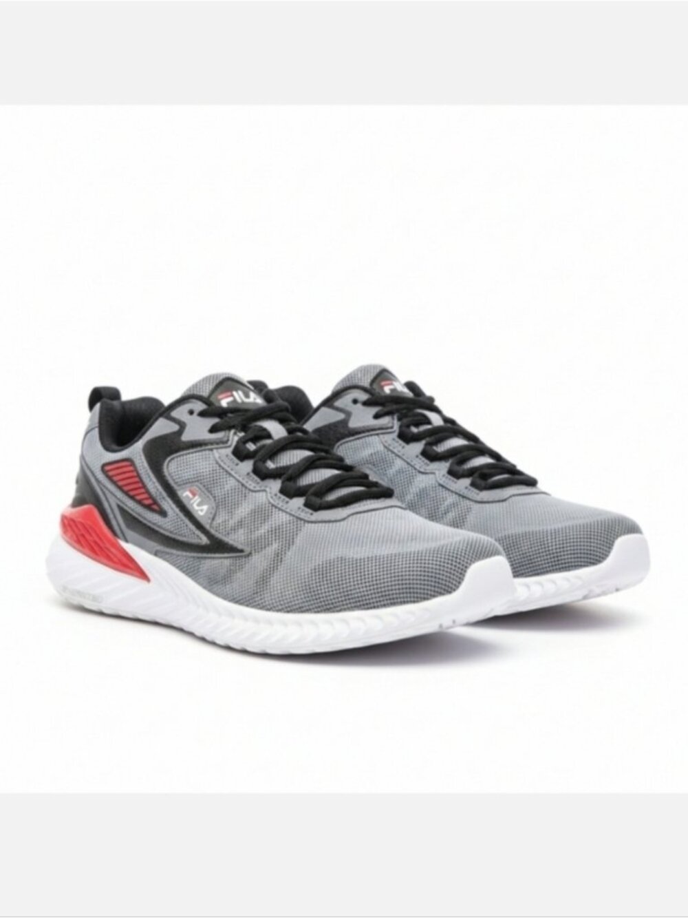 Fila Trazoros Energized 2 Running Shoes Gray Red Athletic Sneakers Mens Size 10